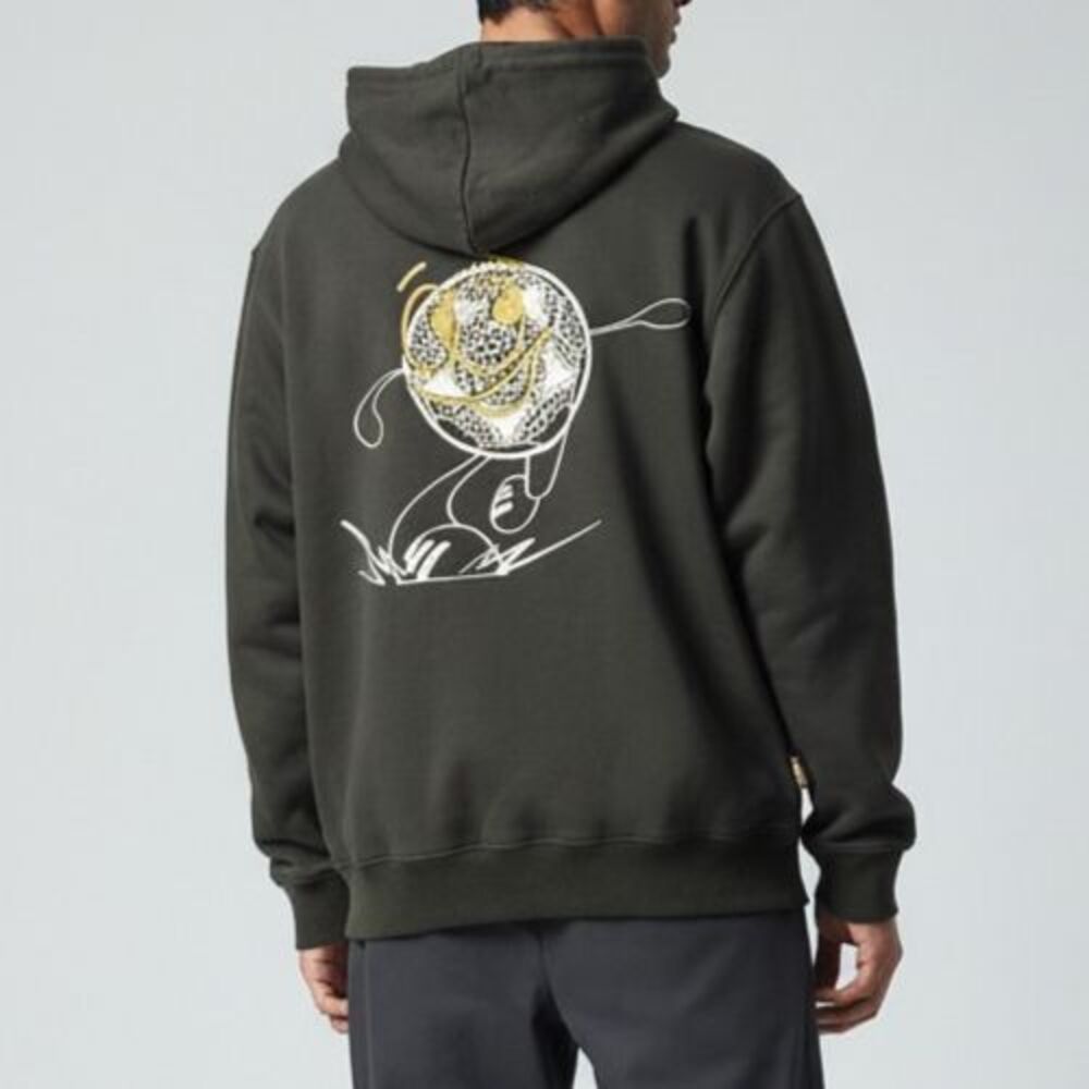 Adidas NEW Juventus Soccer Graphic Hoodie Men Medium Black Hoodie Long Sleeve